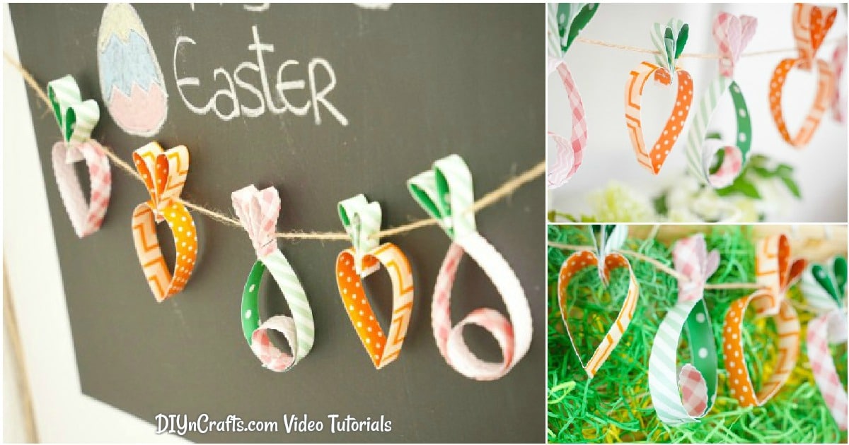 Cute Carrot and Egg Easter Garland Tutorial