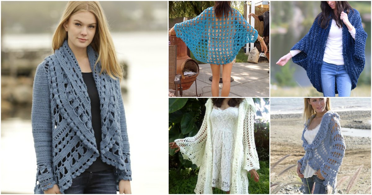 40 Crochet Jacket, Sweater and Cardigan Patterns For All Seasons