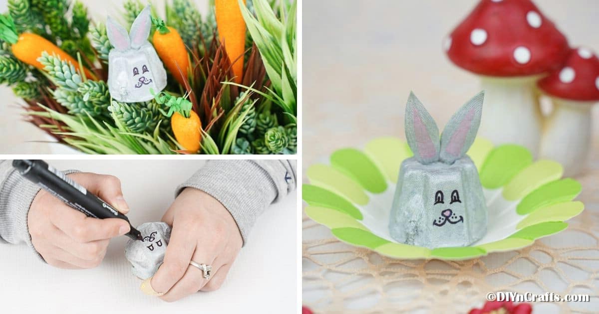 Easy Egg Carton Easter Bunny Kids Craft