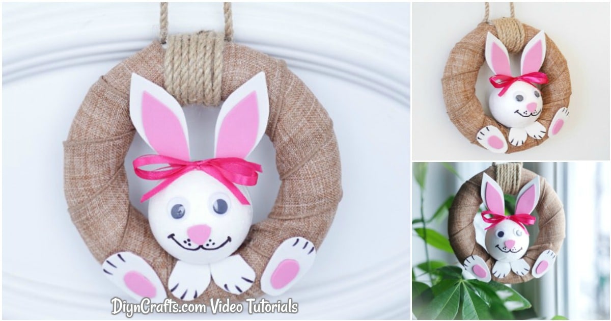 Adorable Easter Bunny Wreath With Video Tutorial
