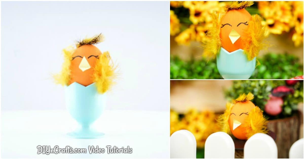 Cute Easter Egg Chicken Craft (With Video)