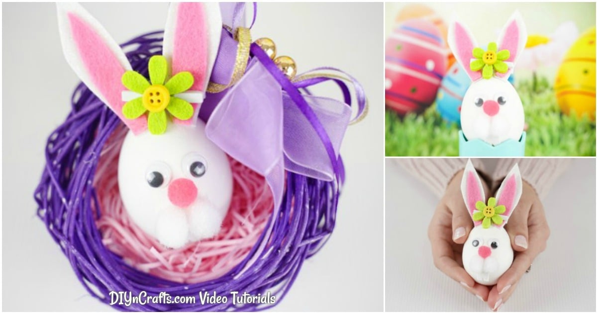 Cute DIY Easter Egg Bunny Craft