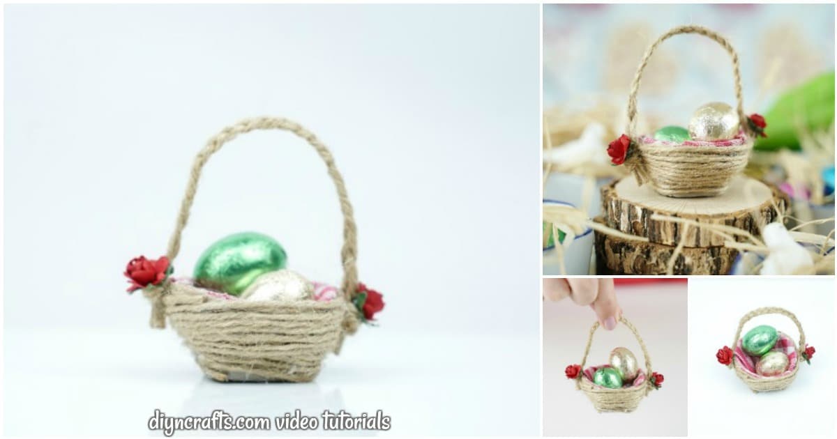 Adorable Repurposed Egg Carton Mini Easter Basket