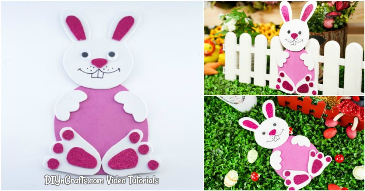 Fun Foam Paper Easter Bunny Craft
