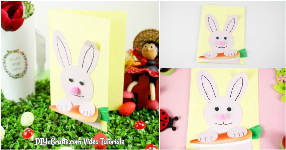 Free Printable Easter Bunny Card (Video Tutorial)