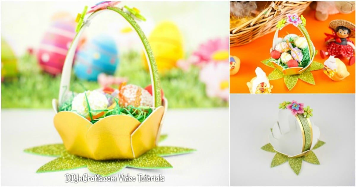 Decorative Mini DIY Easter Egg Basket (Video)