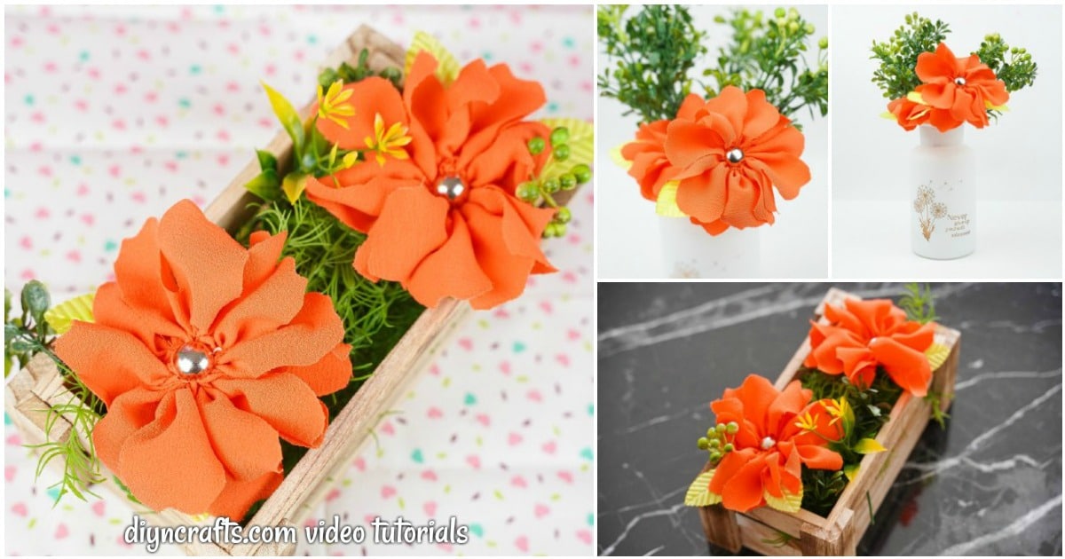 Easy DIY Fabric Flower Bouquet – Video Tutorial
