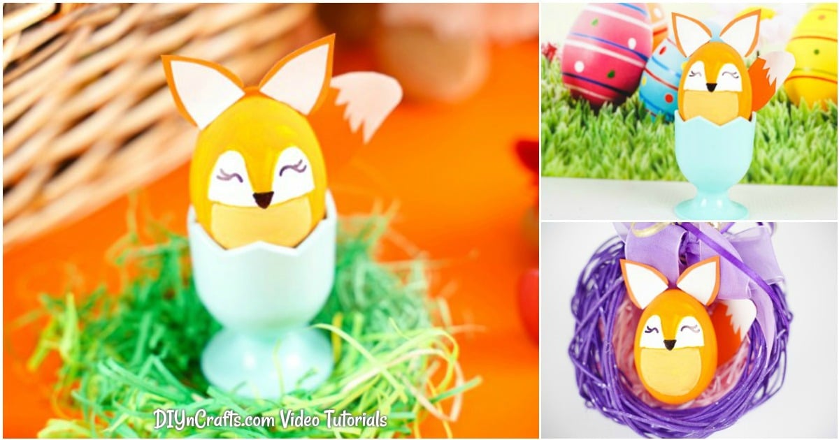 Cute DIY Easter Egg Fox Decoration (Video)