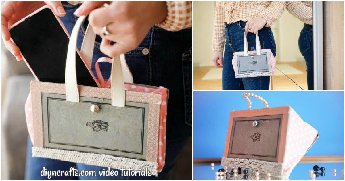 Fashionable Upcycled Old Book Purse (Video Tutorial)
