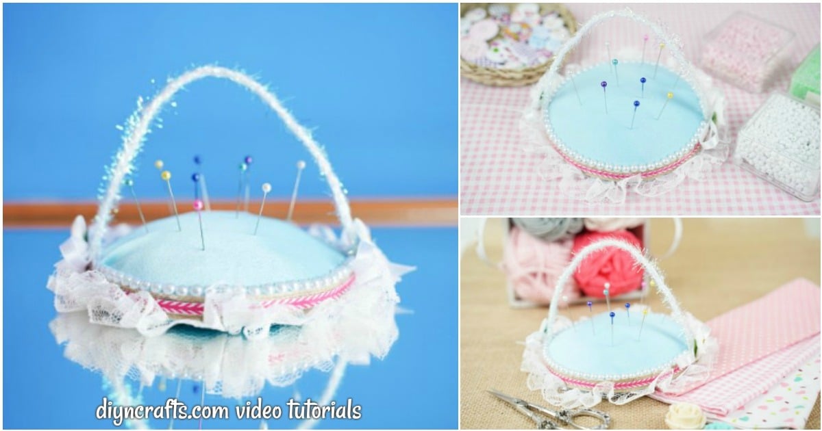 Upcycled Old CD Pincushion Basket – With Video
