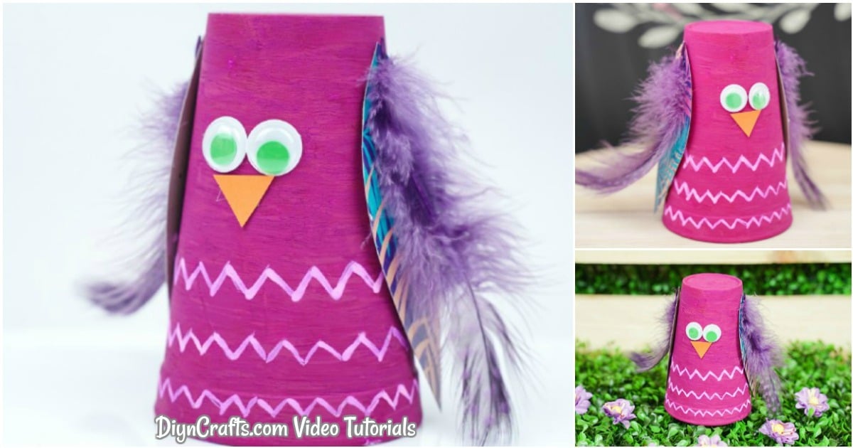 Upcycled Plastic Cup Owl Craft – With Video