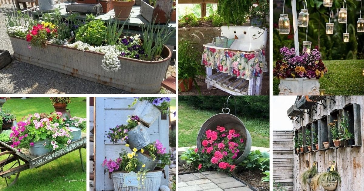 32 Charming Vintage Garden Decor Ideas You Can DIY