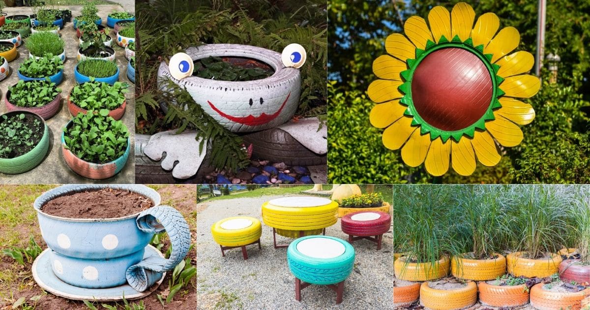30 Creative Ways to Use Old Tires in Your Garden