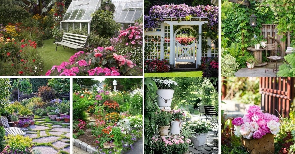 37 DIY Cottage-Style Garden Decor Ideas with Whimsical Style