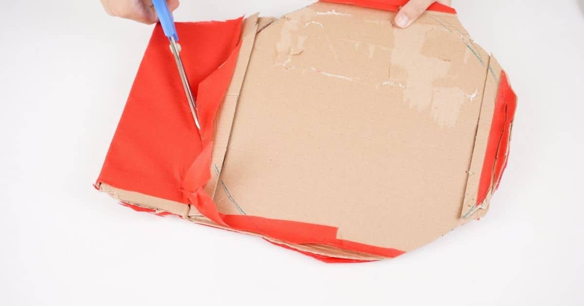 Rustic Upcycled Cardboard Fall Leaf Placemat