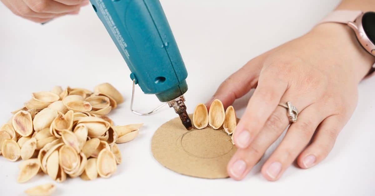 Gorgeous Upcycled Pistachio Shell Candle Holder