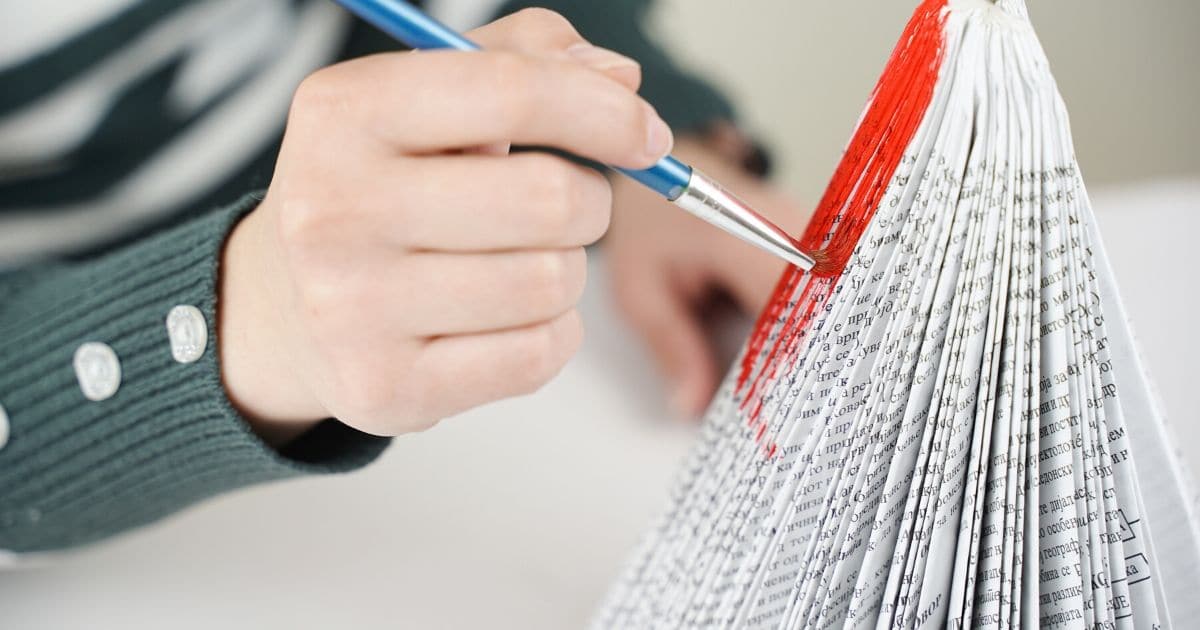 Rustic Santa Claus Decor from Old Book Pages
