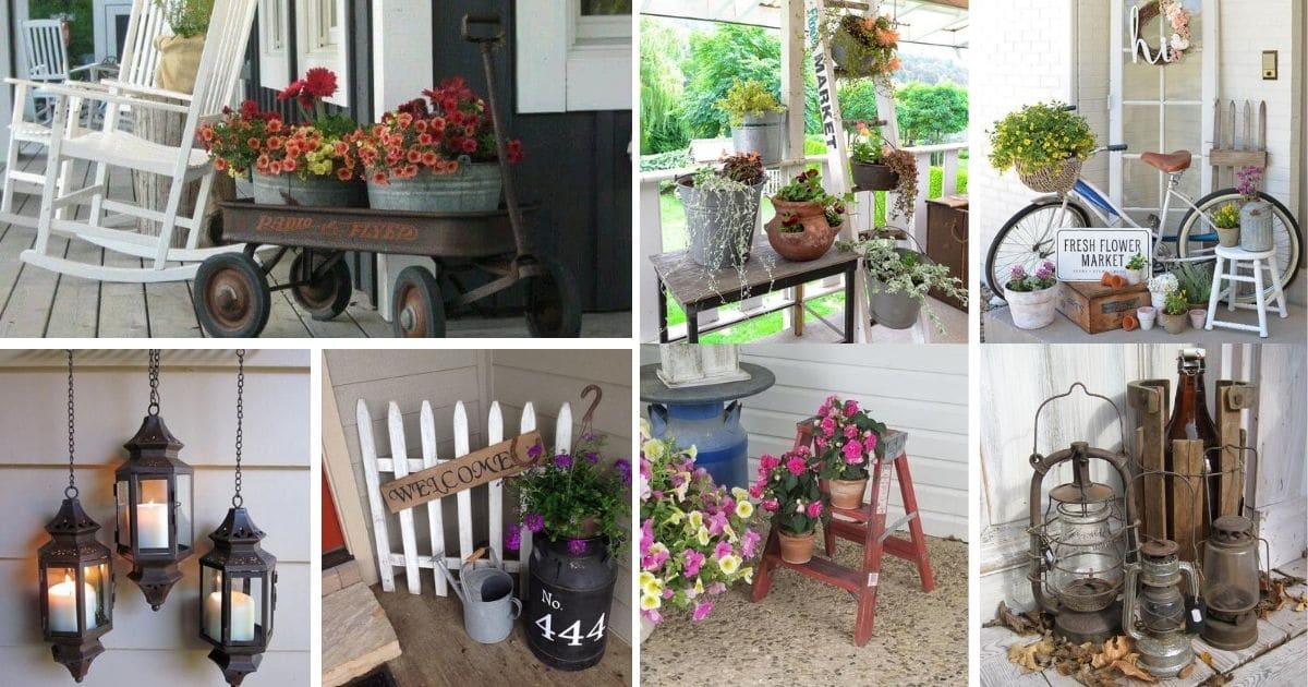 43 Vintage Porch Decor Ideas You Can Easily DIY