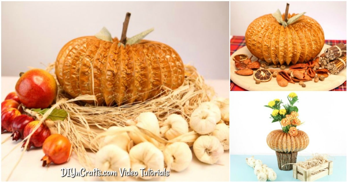 DIY Dryer Vent Pumpkin Decoration With Video