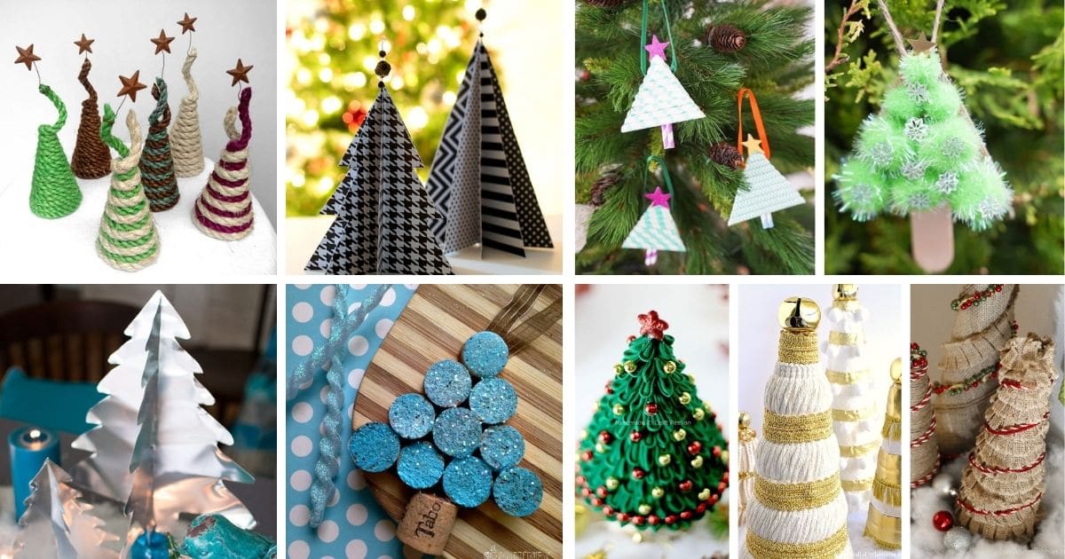 40+ Festive Mini Christmas Tree Decorations and Ornaments