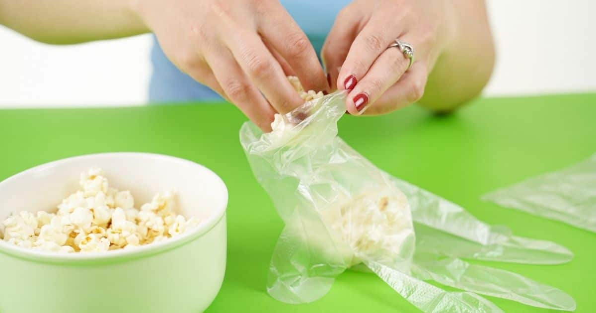 Easy Spooky Popcorn Hand Halloween Treat