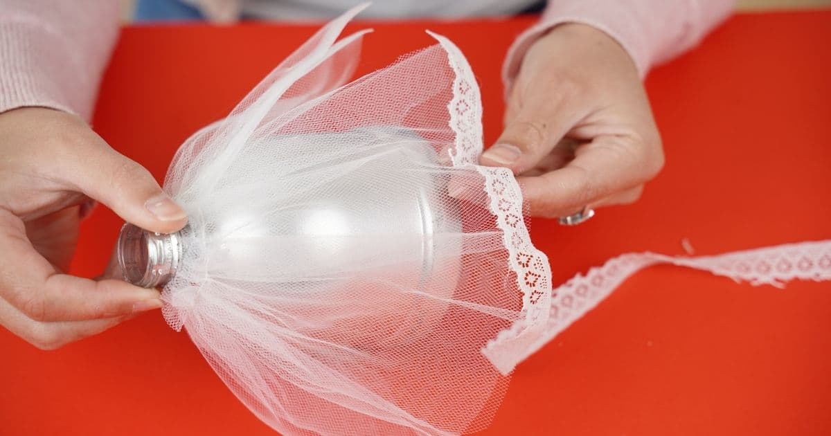 Gorgeous Upcycled Bottle Angel Christmas Decoration