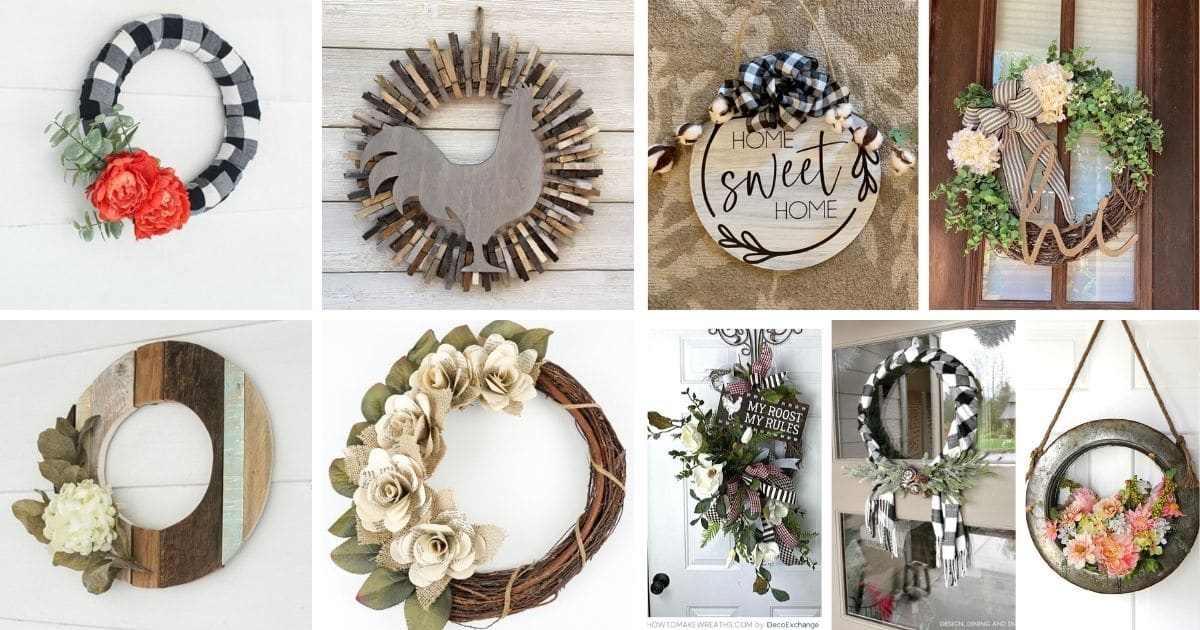 35+ Decorative Farmhouse Wreaths for All Seasons