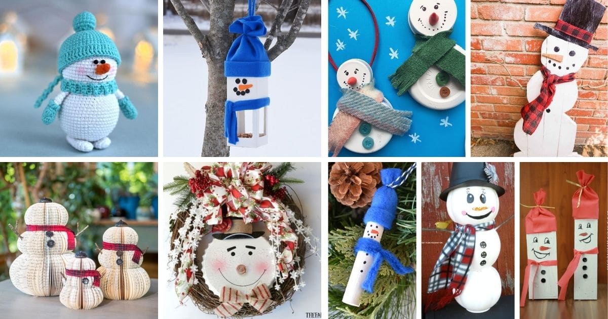 35+ DIY Snowman Crafts Perfect for Winter